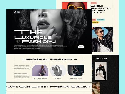 Assure Fashion - Website landing Page branding clothing clothing website design e commerce ecommerce fashion fashion landing page fashion website fashionclothing landing page lookbook modern online shop rakib183 style typography uidesign uxdesign web design