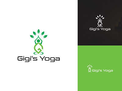 G Yoga Logo brand brand designer branding branding designer clean creative design g logo green logo logo design logos logotype modern