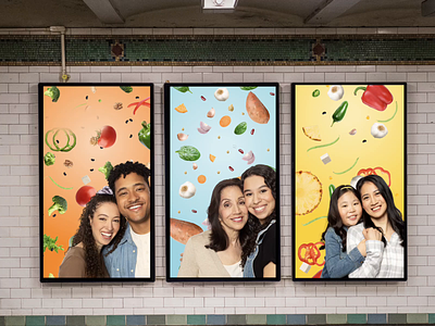 Multilanguage Advertising for NewYork Subway 2d 2d animation adv animation branding china english espanol fruit metro motion graphics new york publicidad screen subway vegetables 廣告