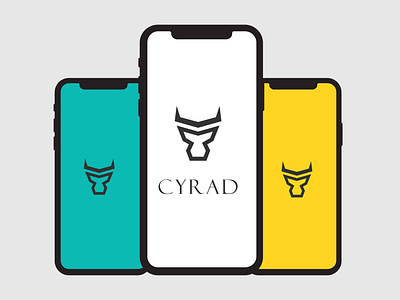 Cyrad Bull head logo design. OX logo animal app apps logo branding bull cow design forest gradient logo illustration logo logo design nature ox logo ui vector wildlife