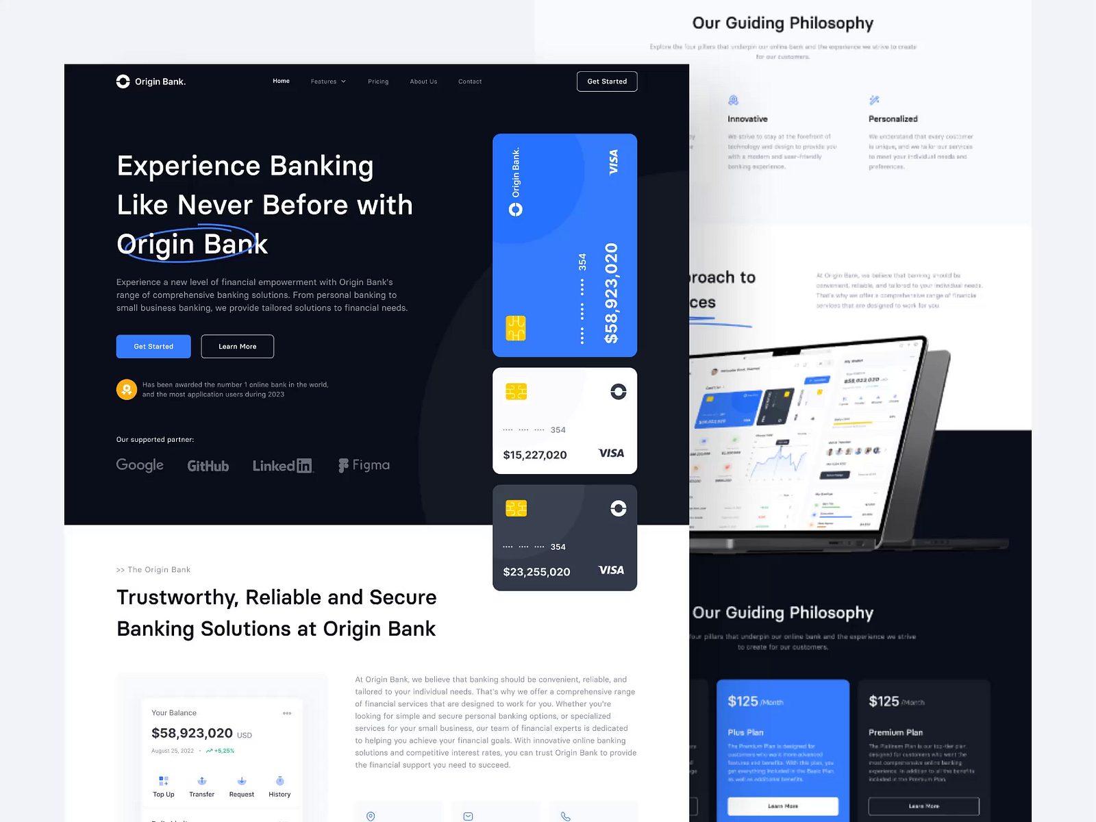 Financial - Landing Page by Dipa UI/UX for Pixlayer on Dribbble