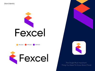 Fixcel logo, Fintech, logo, branding abstract brand identity branding business logo craetive logo creative logo letter logo logo agency logo design logo identity logo mark logos monogram morden startup logo symbol technology vector