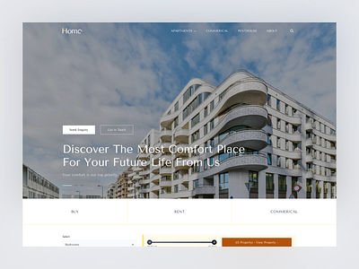 Real Estate Website UI/UX airbnb building buy house clean design landing page landing page design property property management property website real estate real estate agency realtor rent house residence ui ux web design web ui website