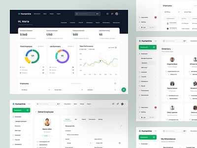 Humanline - HR Management checklist crm dashboard employee graphic design hr hrd job payroll people recruitment saas ui ui8 uidesign uikit ux web app web design website