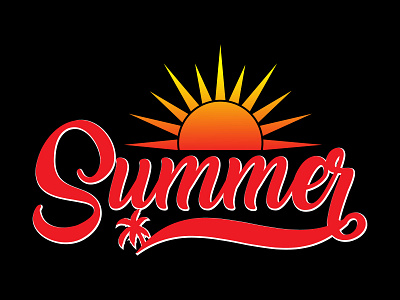 Summer Paradise Time Typography T-shirt Design design graphic design graphics design graphics t shirt design illustration summer design sunset sunshine t shirt t shirt design typography typography t shirt design