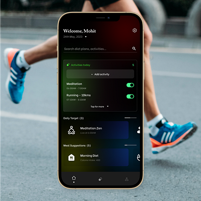 Fitness Application UI Design appui designer fitness uidesign uxdesign