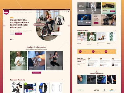 ECommerce Website Redesign design ecommerce hero banner landing page ui ux webdesign