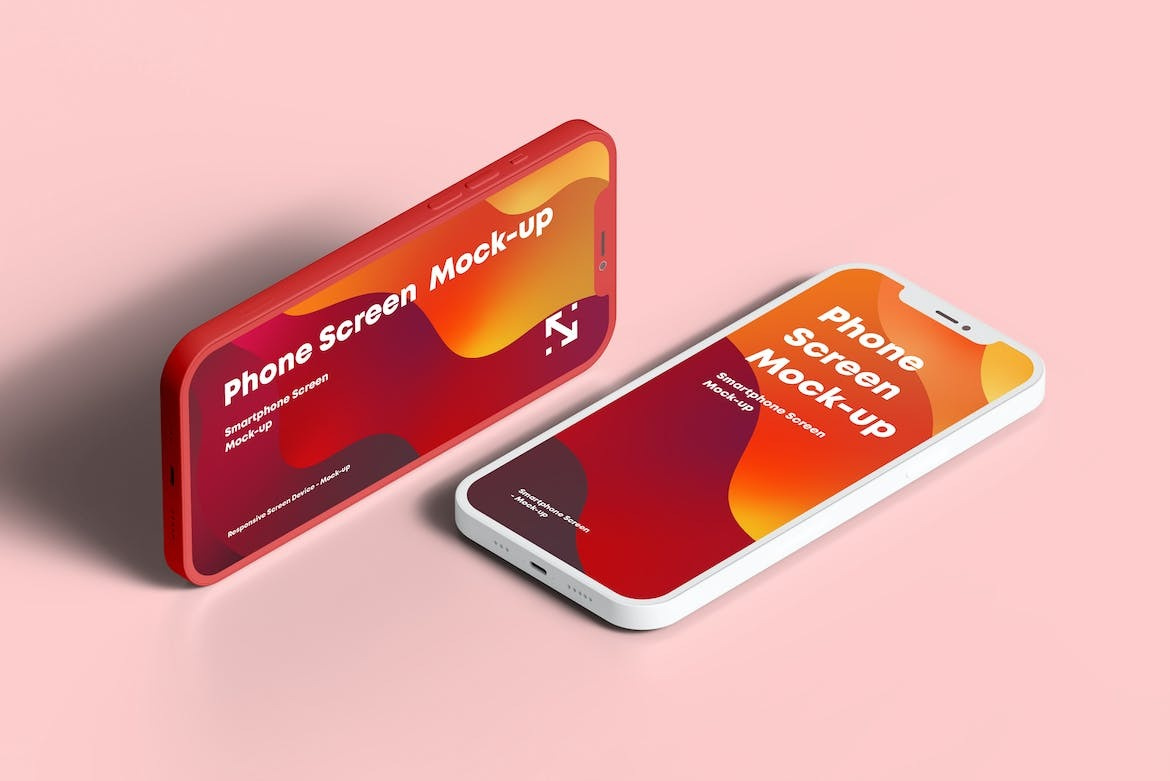 Phone Screen Mock-up abstract clean device display laptop mac macbook mockup phone phone mockup presentation realistic simple smartphone theme ui ux web webpage website
