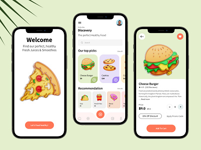 Food Delivery App Concept app design food food app food shop mobile mobile app mobile app food resturent shop typography ui ux