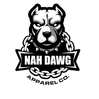 Nah Dawg Logo branding design graphic design illustration logo minimal typography ui ux vector