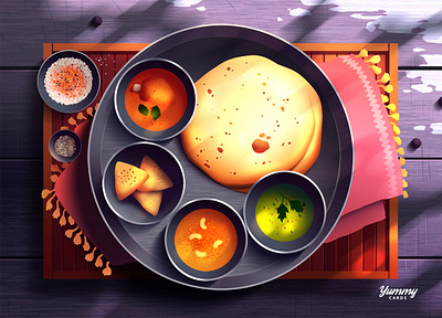 India collection cover cuisine deco delicious discovery dish food fun illustration journey menu mood postcard streetfood tasty travel