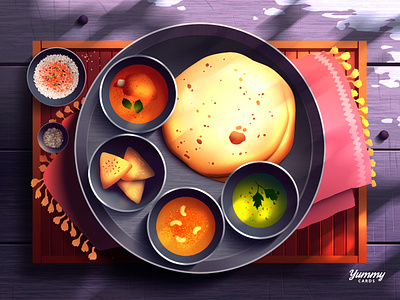 India collection cover cuisine deco delicious discovery dish food fun illustration journey menu mood postcard streetfood tasty travel