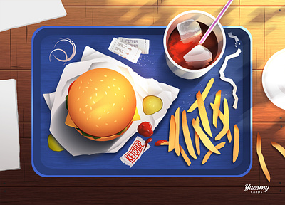 Burger art collection cool cuisine culture drawing fastfood fun gradient illustration menu moment pause snackcard
