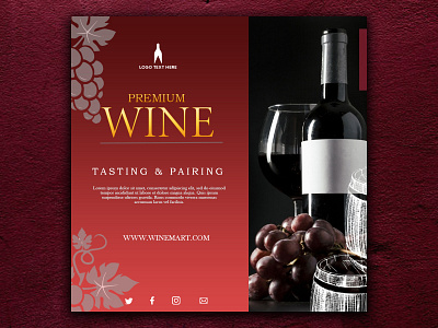 #post banner branding design graphic design photoshop post social media wine beer