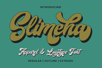 Slimeha - Apparel & Logotype Font poster font