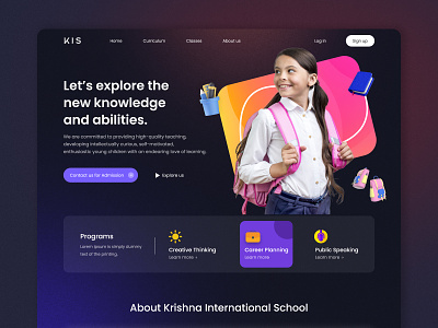 UI/UX Design for School Website design designing school schoolui ui uidesign uiux