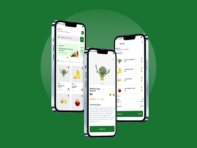 Grocery Shop Mobile Apps graphic design grocerry groceryapp mobileapps ui uiux ux