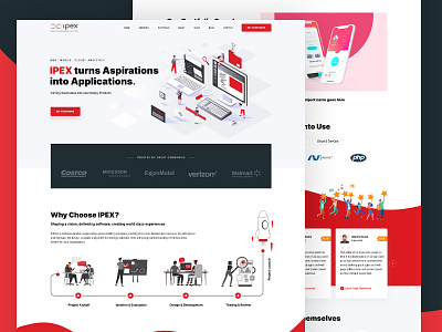 Website UI UX - Redesign Homepage Layout clean figma design illustration it company modern layout ui design ui ux web layout web ui website website in figma website ui design