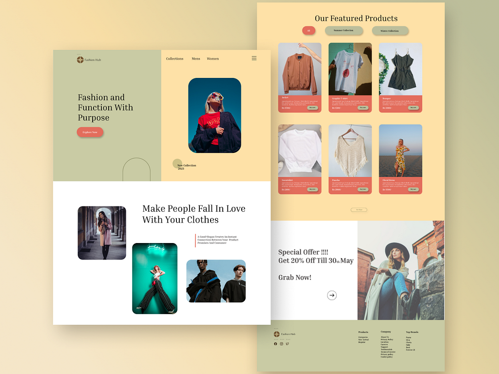 Fashion Hub by Jiya Shrestha on Dribbble