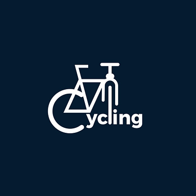 simple and minimal cycling logo design animation branding graphic design logo