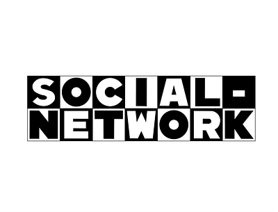 Social Network Minimalistic Logo art branding cartoon graphic design illustration logo television