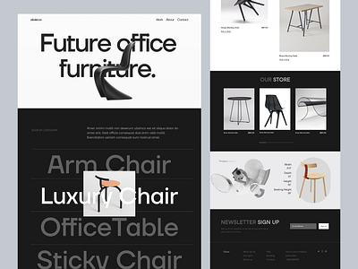 Furniture Store Landing page animation branding design ecommerce furniture furniture store graphic design home page landing page logo motion graphics shop landing page ui uidex web website