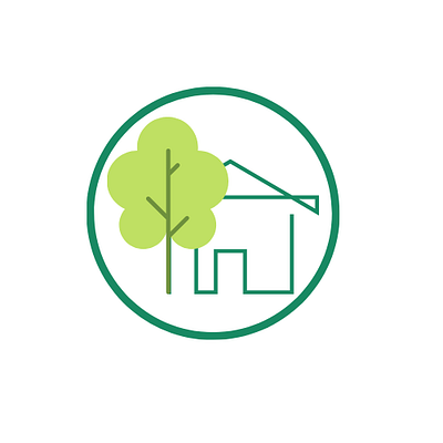 Green House logo ai branding graphic design logo vector