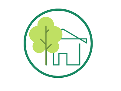 Green House logo ai branding graphic design logo vector