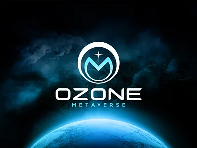 OZONE Metaverse branding graphic design logo meta metaverse om