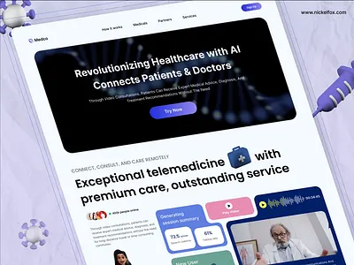 Medco - AI Medical Consulting Website artificial intelligence clinical decision support data analysis digital health healthcare healthcare industry healthcare solutions innovation landing page medco medical consulting medical imaging medical research patient care predictive analytics technology telemedicine ui ux website