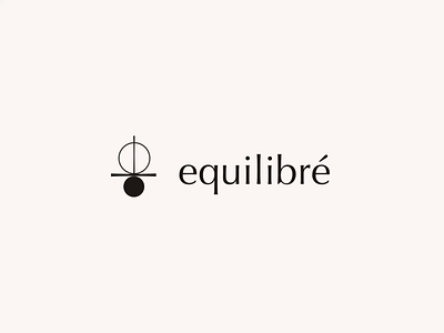 Equilibre - Logo Animation animation branding calm creative graphic design interaction logo logotype mark motion graphics symbol wellness yoga