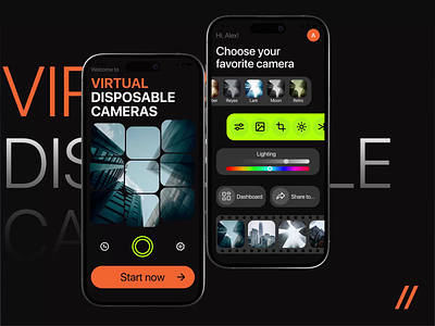Virtual Disposable Camera App (iOS, Android) android app camera design ios mobile online photo purrweb ux