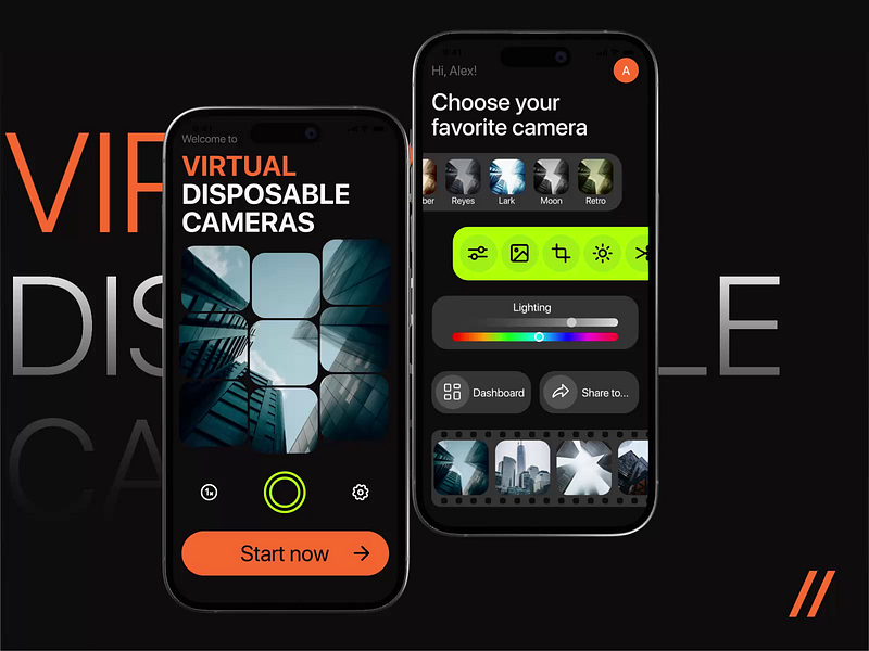 Virtual Disposable Camera App (iOS, Android)