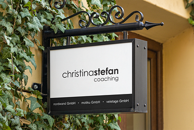 Christina Stefan coaching signage branding signage