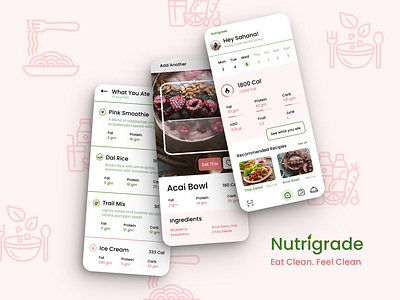 Food Diet Scanner App diet diet app food app food scanner mobile app scanner ui visual design