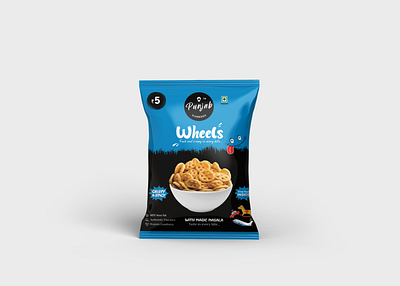 Indian Snack Pouch Design branding chips pouch design indian snack mockup mockup design packaging pouch pouch design snacks