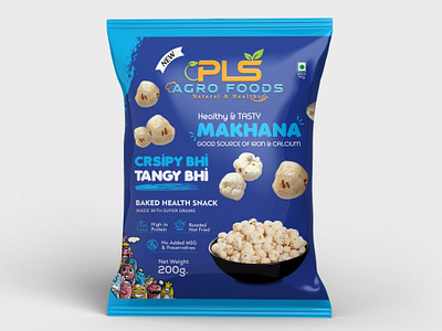 Makhana(Fox Nuts) Pouch Design branding fixnuts fox nuts makhana makhana packaging makhana pouch design mockups design packaging packaging design pouch design snack snacks design