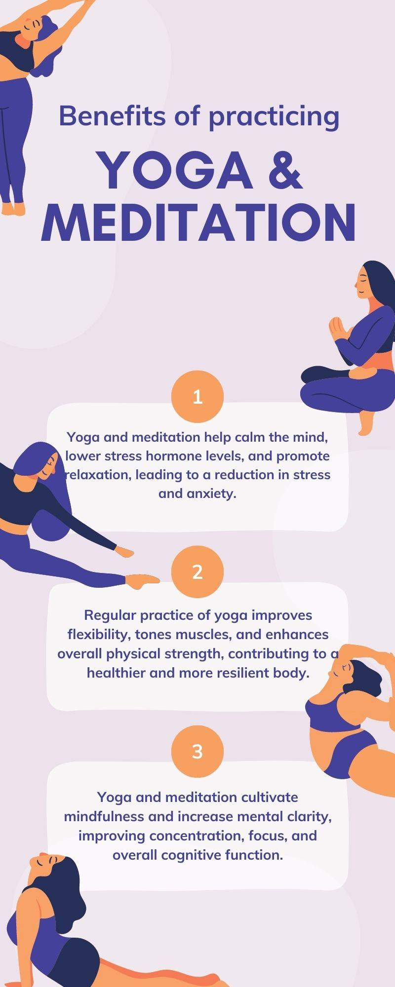 Benefits of Practicing Yoga & Meditation! by Hellomyyoga on Dribbble