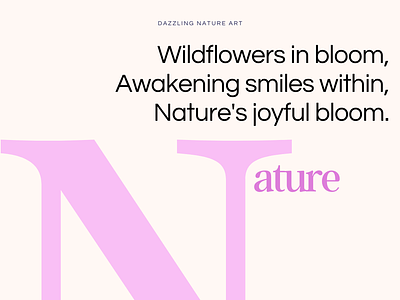 Short Poem: Wild Flowers in Bloom design poem social media