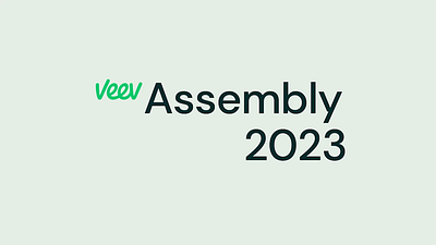 Veev Assembly 2023 - Event Teaser animation branding design event graphic design layout motion graphics