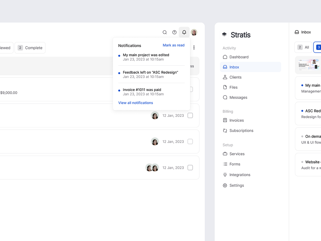 Stratis UI - Lists by Monty Hayton on Dribbble
