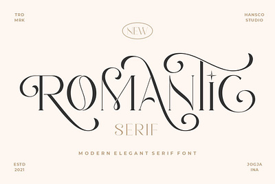 Romantic Serif - Free Font (Personal Use!) awesome canva curly design elegant feminine font free free font freebie logotype modern serif swash swirls type typeface typography unique wedding