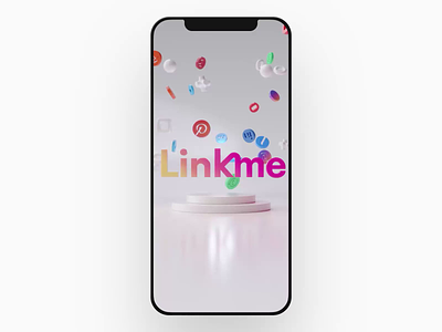 Linkme Social Media Promo Video 3d aftereffects android animation app blender branding creative design digital google play ios iphone motion motion graphics promo render social ui video