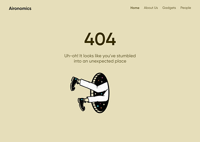 404 Error Page app design latest product trend ui ux