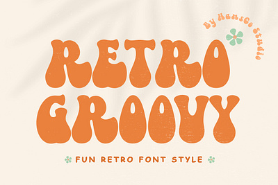 Retro Groovy Font - Free Font (Personal Use!) 60s branding canva font fonts free free font freebie groovy groovy font logo logotype nineties retro retro font sticker type typeface typography vintage