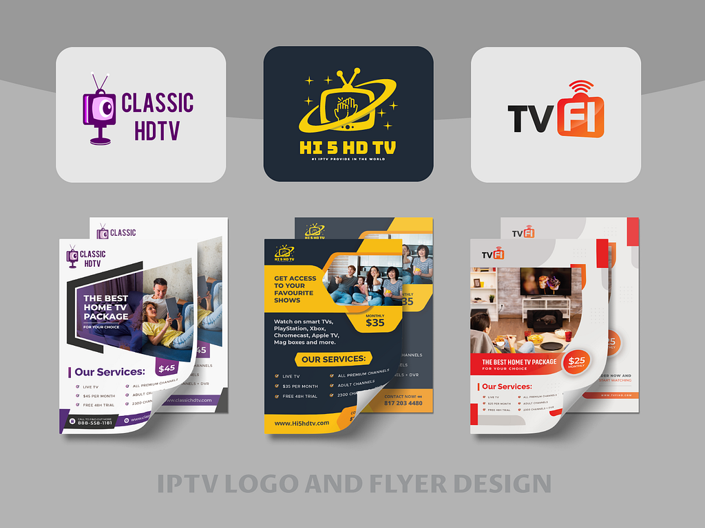 Flyer design for IPTV service company by GM SALAUDDIN SURUJ on Dribbble
