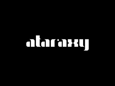 ataraxy ataraxy branding chill graphic design logo logodesign logomark mark simple logo