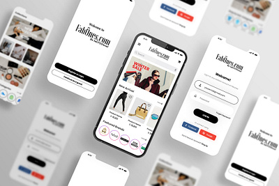 Fabones App UI app branding design graphic design illustration typography ui ux vector