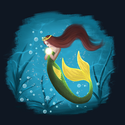 Mermaid's Enchantment adobe illustrator artwork design designs drawing graphic illustration mermaid ocean sea the little mermaid