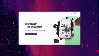 E-commerce coffee store coffee store coffeeco coffeeshop cooffe design e commerce earth landing landingpage payment pdp plant plp product design product detail page product list page sustainable ui uiux ux